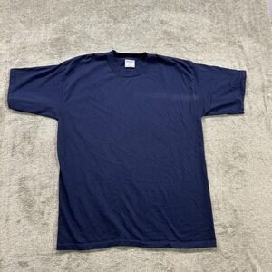 Vintage T-Shirt, blue, AllSport Maxweight, mens Large